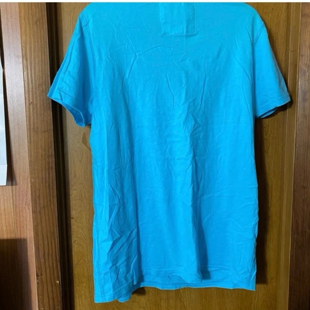 Abercrombie & Fitch Turquoise Tee with Logo - Picture 4 of 4